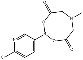 6-氯-3-吡啶基硼酸甲基亚氨基二乙酸酯 结构式