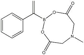 1-苯乙烯基硼酸甲基亚氨基二乙酸酯 结构式