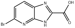 5-溴-1H-咪唑并[4,5-B]吡啶-2-甲酸 结构式