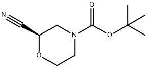 (R)-N-BOC-2-氰基吗啉 结构式
