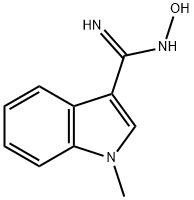 (Z)-N'-羟基-1-甲基-1H-吲哚-3-甲酰亚胺 结构式