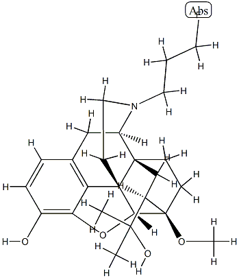 N-(3-fluoropropyl)-N-nordiprenorphine 结构式