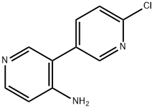 6'-氯-[3,3'-联吡啶]-4-胺 结构式
