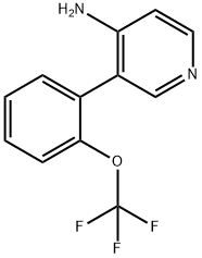 3-(2-(三氟甲氧基)苯基)吡啶-4-胺 结构式