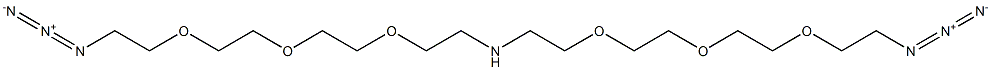 NH-(PEG3-azide)2 结构式