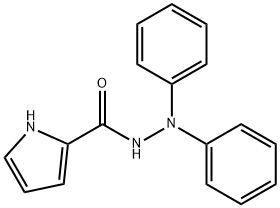 N',N'-二苯基-1H-吡咯-2-甲酰肼 结构式