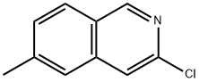 3-氯-6-甲基异喹啉 结构式