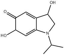 5H-Indol-5-one,1,2,3,6-tetrahydro-3,6-dihydroxy-1-(1-methylethyl)-(9CI) 结构式