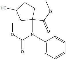 1-Benzyloxycarbonylamino-3-hydroxy-cyclopentanecarboxylic acid methyl ester 结构式