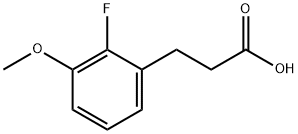 3-(2-Fluoro-3-methoxy-phenyl)-propionic acid 结构式