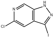 5-氯-3-碘-1H-吡唑并[3,4-c]吡啶 结构式