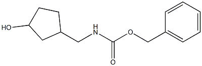 (3-Hydroxy-cyclopentylmethyl)-carbamic acid benzyl ester 结构式