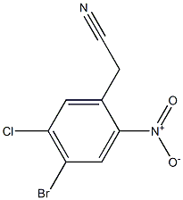 2-(4-bromo-5-chloro-2-nitrophenyl)acetonitrile 结构式