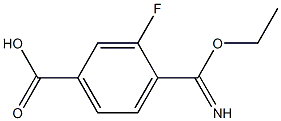 4-(ethoxy(imino)methyl)-3-fluorobenzoic acid 结构式