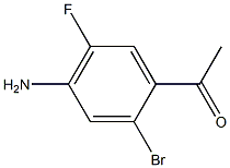 1-(4-Amino-2-bromo-5-fluoro-phenyl)-ethanone 结构式