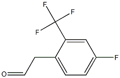 2-(4-fluoro-2-(trifluoromethyl)phenyl)acetaldehyde 结构式