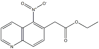 ethyl 2-(5-nitroquinolin-6-yl)acetate 结构式