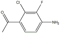 1-(4-Amino-2-chloro-3-fluoro-phenyl)-ethanone 结构式