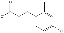 3-(4-Chloro-2-methyl-phenyl)-propionic acid methyl ester 结构式