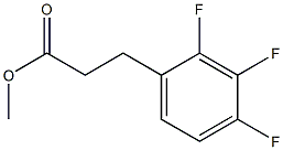 3-(2,3,4-Trifluoro-phenyl)-propionic acid methyl ester 结构式