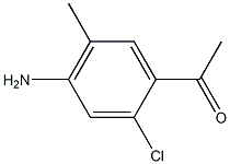 1-(4-Amino-2-chloro-5-methyl-phenyl)-ethanone 结构式