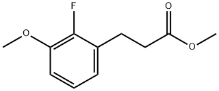 3-(2-Fluoro-3-methoxy-phenyl)-propionic acid methyl ester 结构式