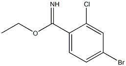 ethyl 4-bromo-2-chlorobenzimidate 结构式