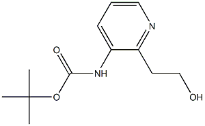 [2-(2-Hydroxy-ethyl)-pyridin-3-yl]-carbamic acid tert-butyl ester 结构式