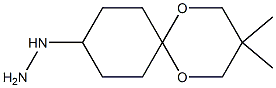 (3,3-dimethyl-1,5-dioxaspiro[5.5]undecan-9-yl)hydrazine 结构式