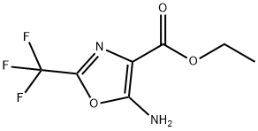 ethyl 5-amino-2-(trifluoromethyl)oxazole-4-carboxylate 结构式