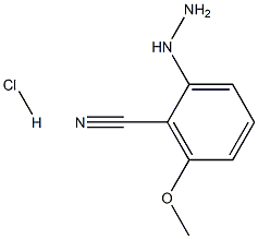 2-hydrazinyl-6-methoxybenzonitrile hydrochloride 结构式