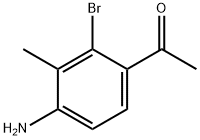 1-(4-Amino-2-bromo-3-methyl-phenyl)-ethanone 结构式