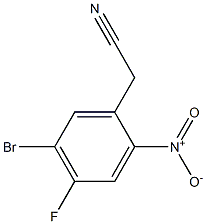 2-(5-bromo-4-fluoro-2-nitrophenyl)acetonitrile 结构式