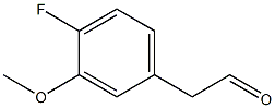 2-(4-fluoro-3-methoxyphenyl)acetaldehyde 结构式