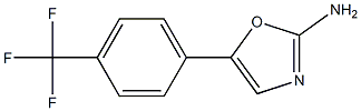 5-(4-三氟甲基苯基)-1,3-恶唑-2-胺 结构式