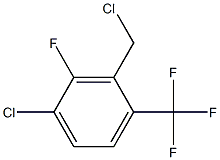 1-chloro-3-(chloromethyl)-2-fluoro-4-(trifluoromethyl)benzene 结构式