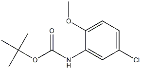 tert-butyl 5-chloro-2-methoxyphenylcarbamate 结构式