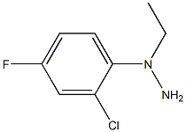 (1-(2-chloro-4-fluorophenyl)ethyl)hydrazine 结构式