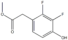 (2,3-Difluoro-4-hydroxy-phenyl)-acetic acid methyl ester 结构式