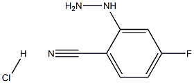 4-fluoro-2-hydrazinylbenzonitrile hydrochloride 结构式