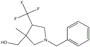 (1-Benzyl-3-methyl-4-trifluoromethyl-pyrrolidin-3-yl)-methanol 结构式