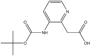 (3-tert-Butoxycarbonylamino-pyridin-2-yl)-acetic acid 结构式