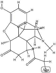 14-bromoacetamido-7,8-dihydromorphinone 结构式