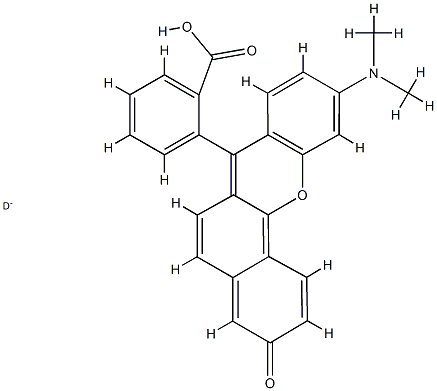 5-(6)-CARBOXY RHODFLUOR (KNOWN AS SNARF[R]-1, TM OF MOLECULAR PROBES) 结构式