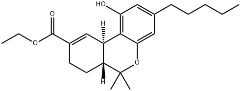 (-)-11-NOR-Δ9-TETRAHYDRO CANNABINOL-9-CARBOXYLIC ACID 结构式