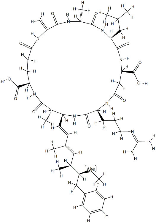 3,7-didesmethylmicrocystin LR 结构式