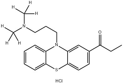丙酰丙嗪-D6盐酸盐 结构式