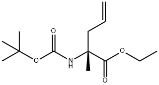 (R)-N-BOC-Α-ALLYLALANINE ETHYL ESTER 结构式