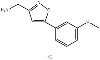 1-[5-(3-methoxyphenyl)isoxazol-3-yl]methanamine 结构式