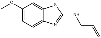 2-Benzothiazolamine,6-methoxy-N-2-propenyl-(9CI) 结构式